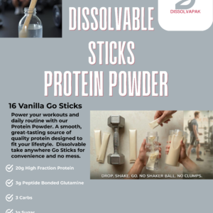Dissolvapak Protein Stick Pack – Vanilla 8 Day Sample Pack (16 sticks)